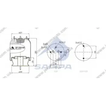 Пневмореcсора Scania 6704NP01 (метал стакан)