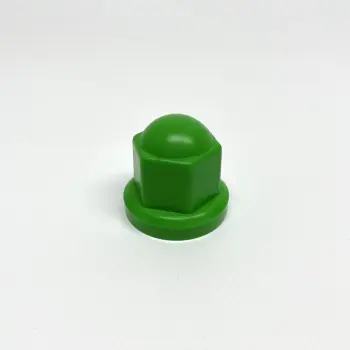 Колпачок на колесную гайку 27 пластиковый зеленого цвета