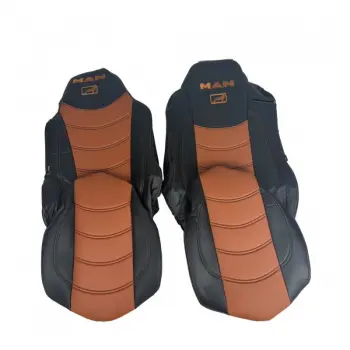 Набор чехлов для сидений MAN TGX E5 черно-коричневого цвета