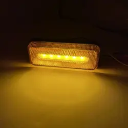 Габаритный фонарь с кронштейном светодиодный жёлтый 10-30V