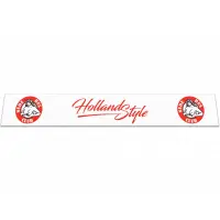 Брызговик на задний бампер универсальный с надписью Holland Style (350Х2400) белый