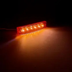 Габаритный фонарь светодиодный красный 6LED 24V