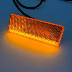 Габаритный фонарь LED 12-24V Тонкий Желтый HORPOL