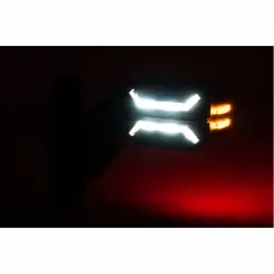 Габаритный фонарь DRAGON LED 12-24v 14 см трехцветный HORPOL Правий