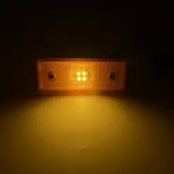 Габаритный фонарь универсальный светодиодный жёлтый 12-24V