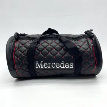 Сумка с логотипом "MERCEDES" Черная из экокожи 500х230