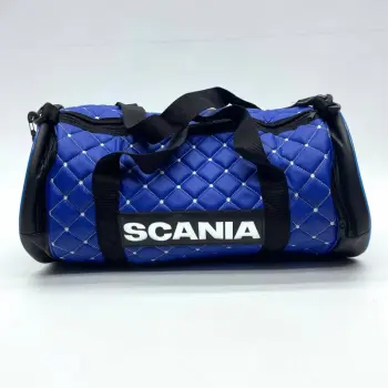 Сумка с логотипом "SCANIA" Синяя из экокожи 500х230